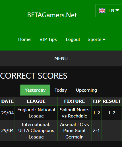 vip bet won ticket